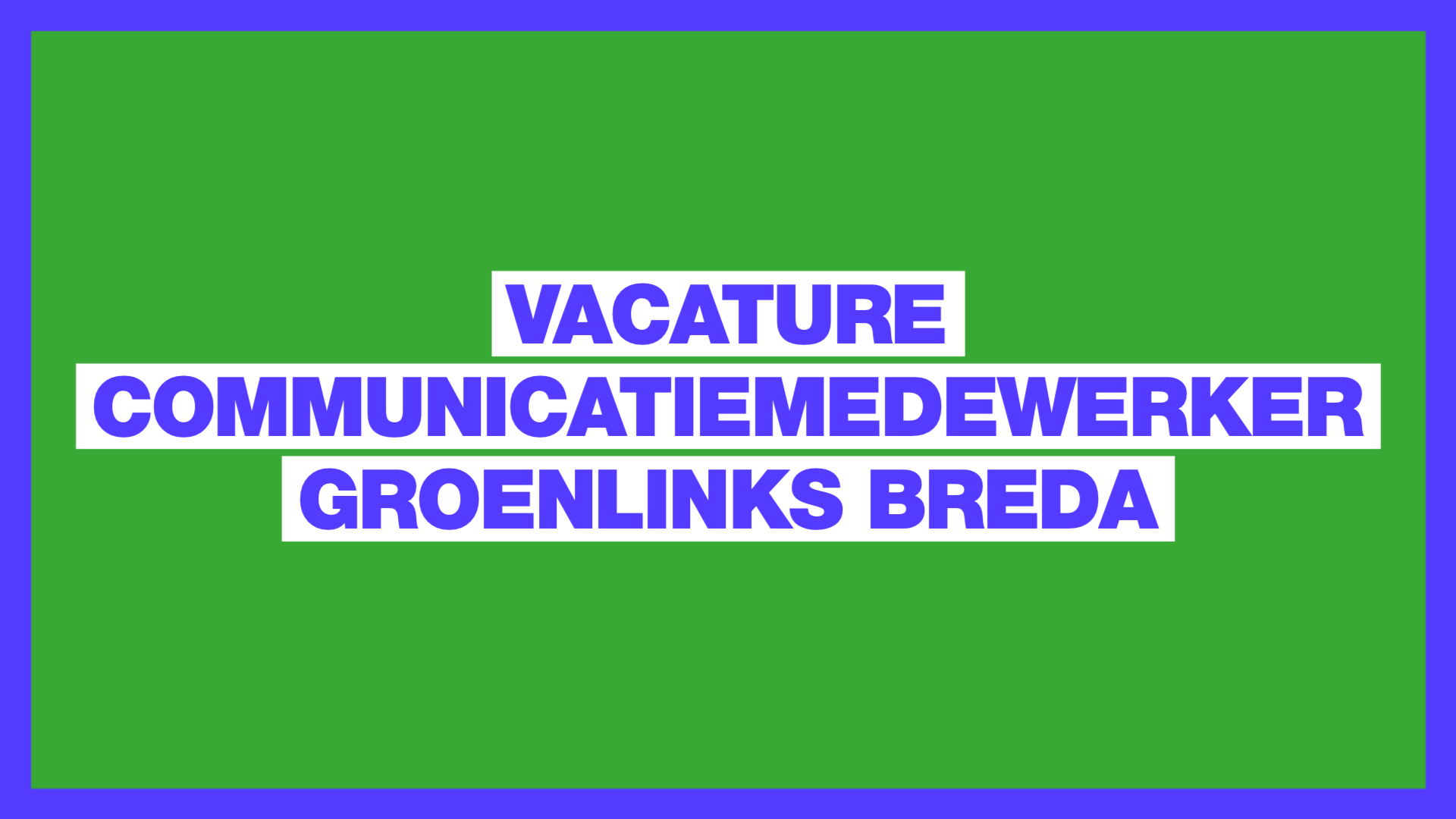 Vacature