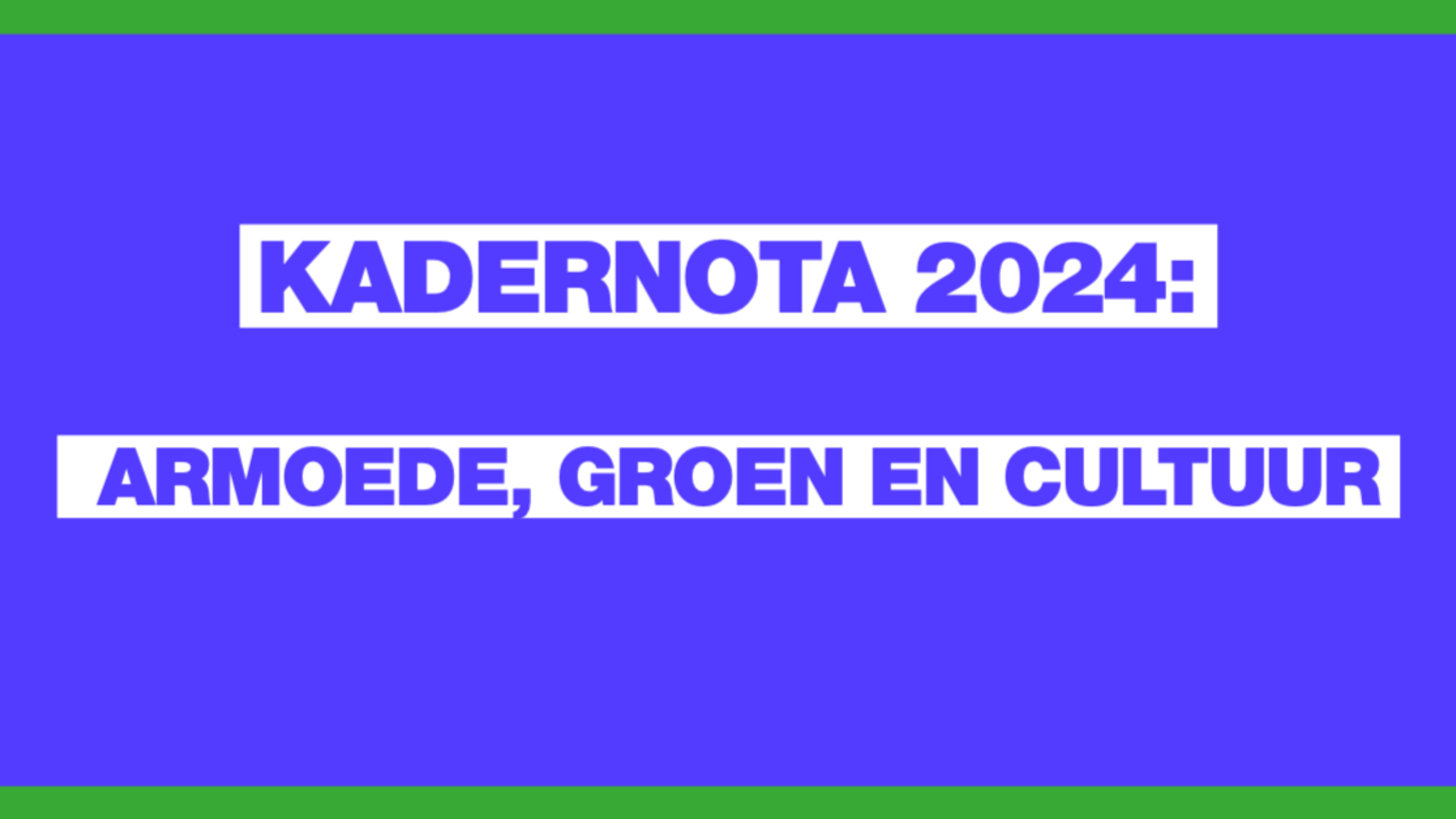 Kadernota 2024
