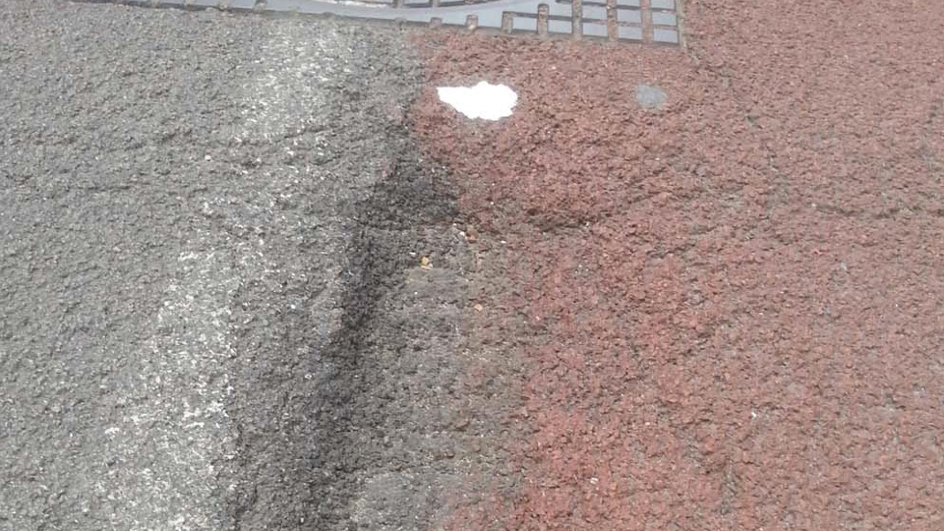 Slecht onderhouden fietspad Tramsingel
